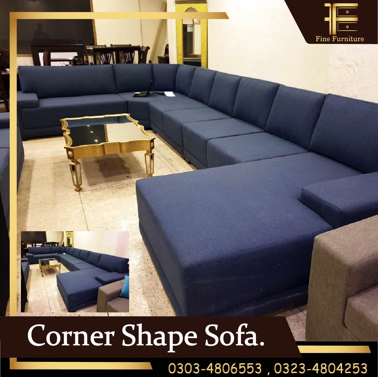 Modern U Shape Corner Sofa Fine Furniture