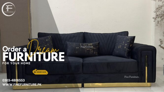 Brass Stripe Sofa.