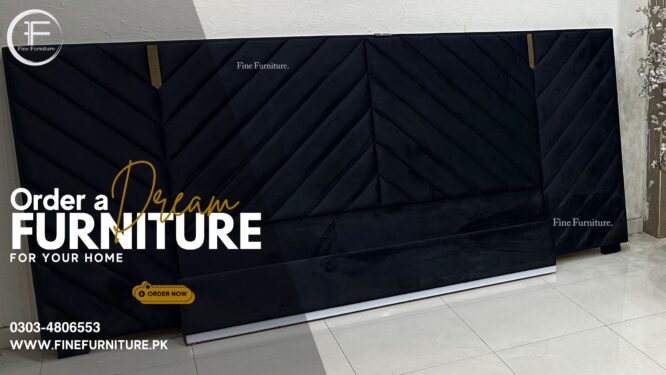 Chevron Pattern Bed.
