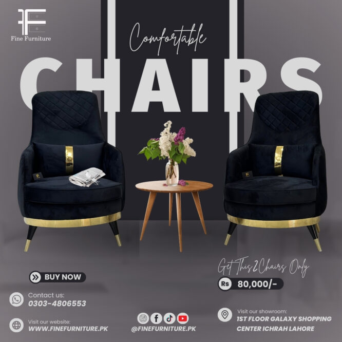 Black Velvet Chairs.