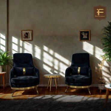 Black Velvet Chairs.