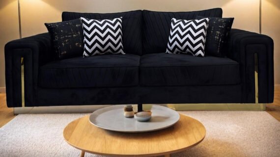 Brass Stripe Sofa.