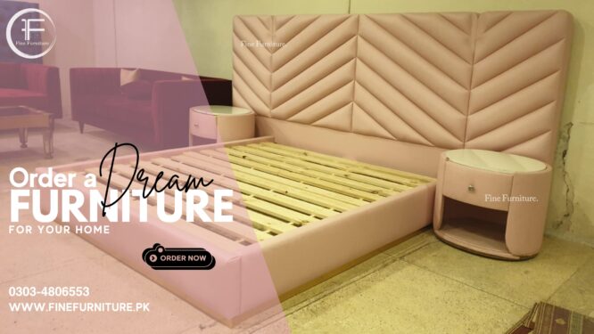Chevron Pattern Bed.