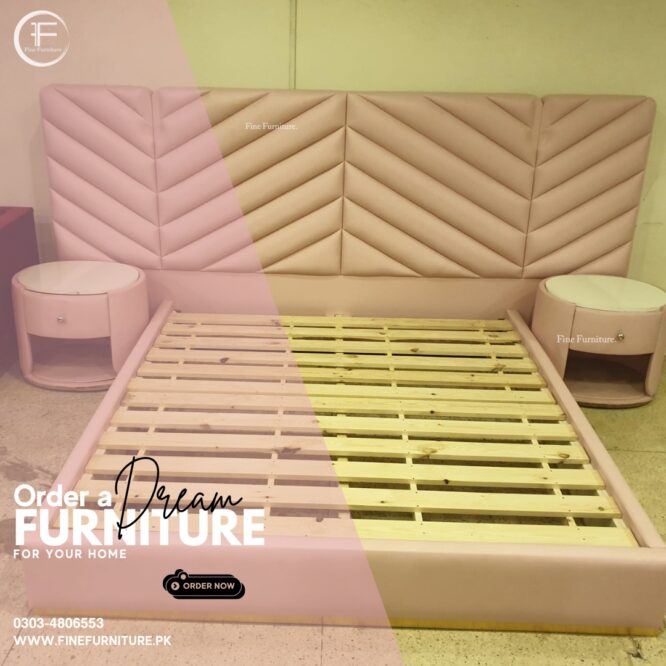 Chevron Pattern Bed.