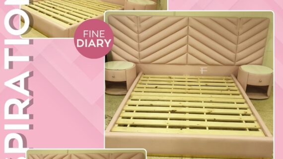 Chevron Pattern Bed.