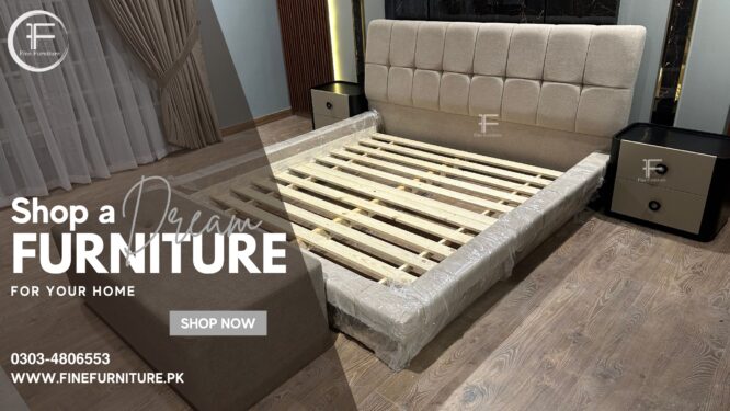 Modern Upholstred Bed.