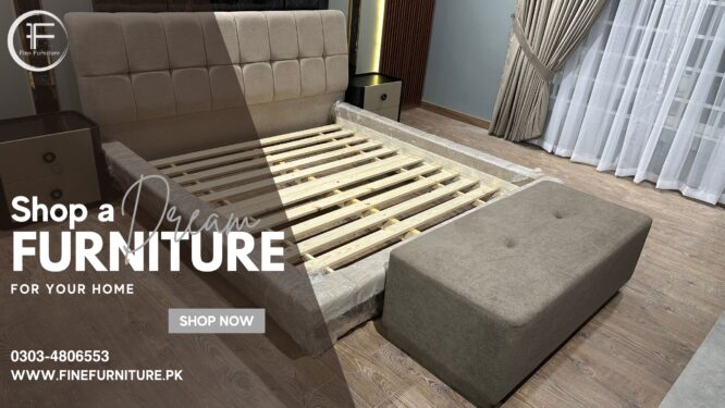 Modern Upholstred Bed.